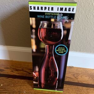 Sharper Image Oversized Wine Bottle Glass